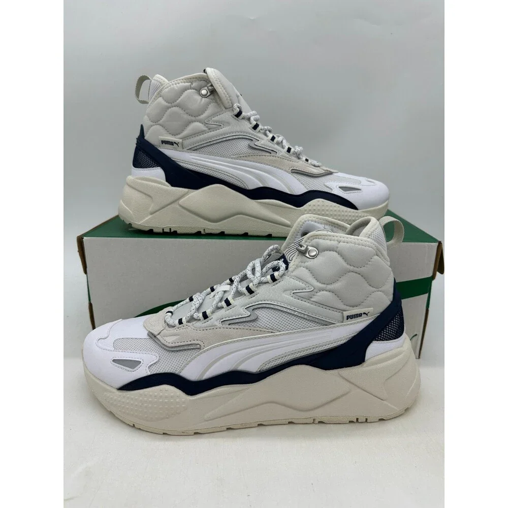 Puma RS-X High Men's Size 11 White Blue Athletic Shoes 392718 04